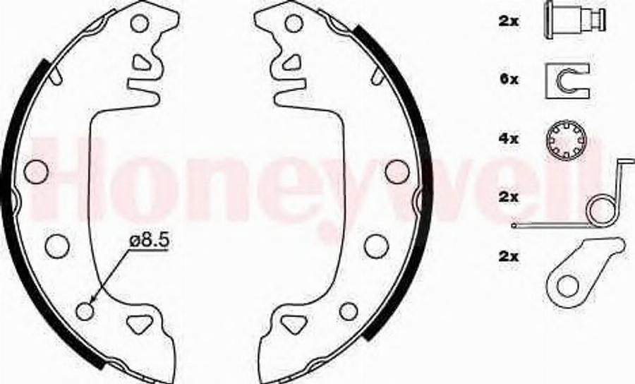 BENDIX 362303B - Jeu de mâchoires de frein cwaw.fr