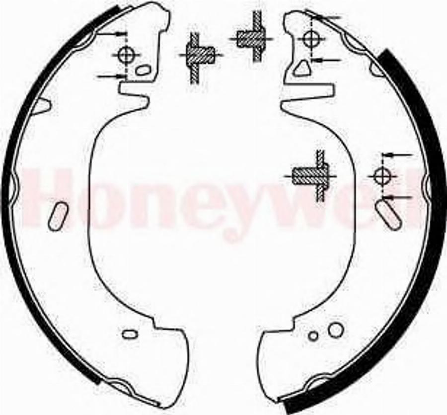 BENDIX 362302 B - Jeu de mâchoires de frein cwaw.fr