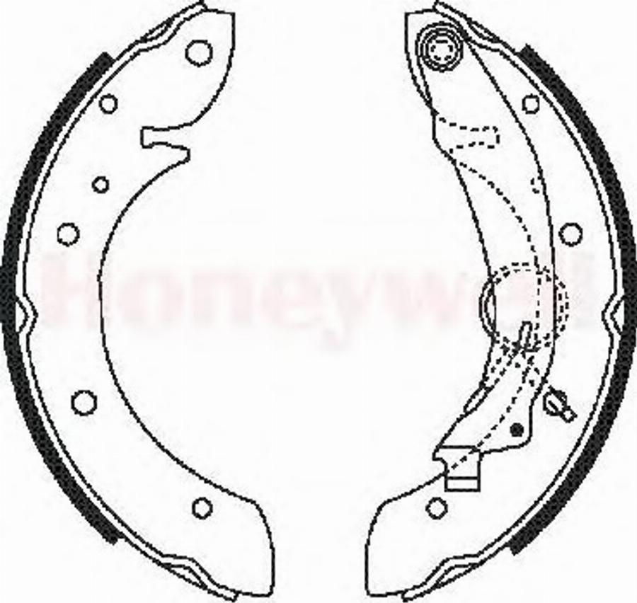 BENDIX 362382 B - Jeu de mâchoires de frein cwaw.fr