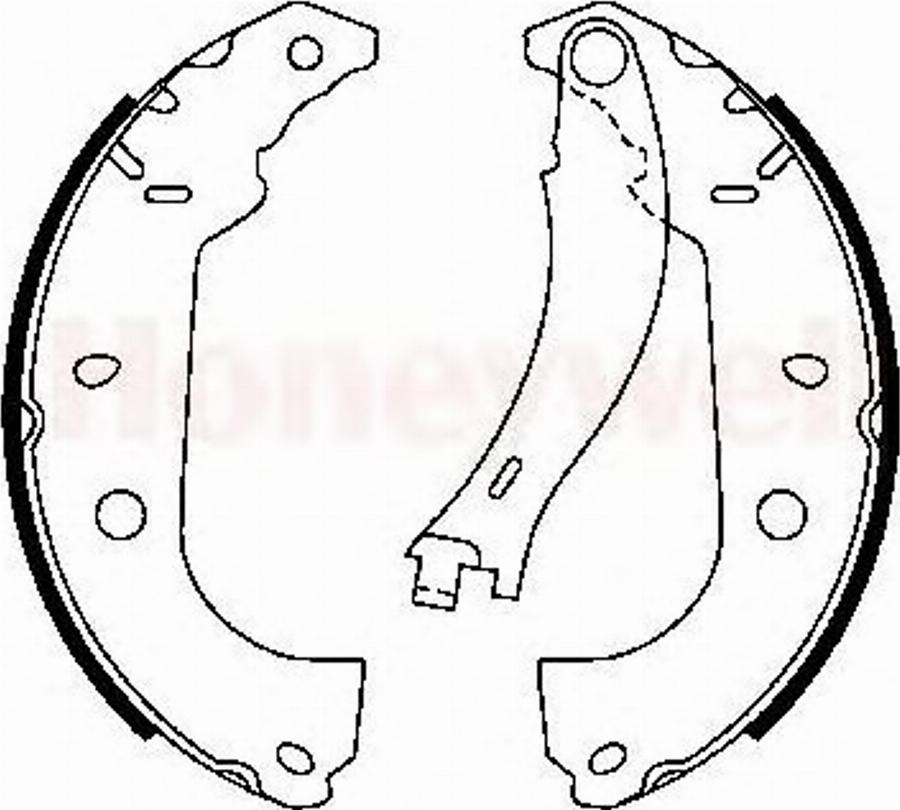 BENDIX 362325B - Jeu de mâchoires de frein cwaw.fr