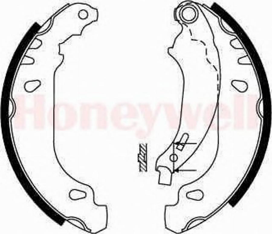 BENDIX 362373B - Jeu de mâchoires de frein cwaw.fr