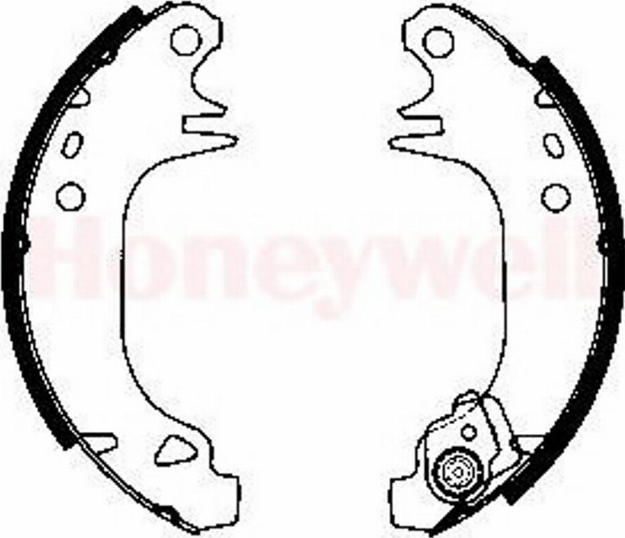 BENDIX 362252B - Jeu de mâchoires de frein cwaw.fr