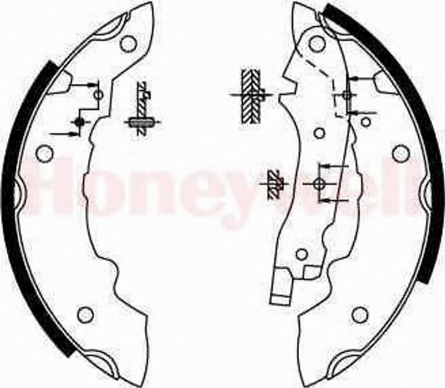 BENDIX 362261B - Jeu de mâchoires de frein cwaw.fr