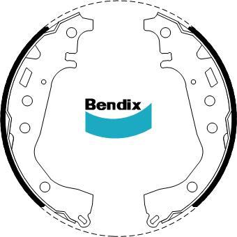 BENDIX BS5004 - Jeu de mâchoires de frein cwaw.fr