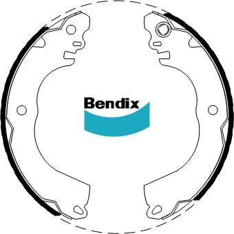 BENDIX BS5002 - Jeu de mâchoires de frein cwaw.fr