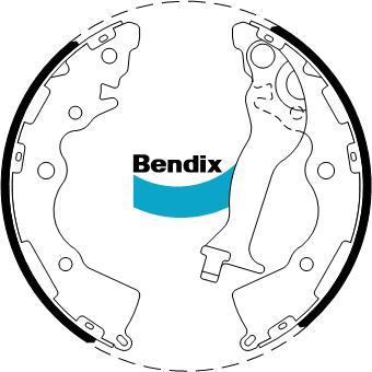 BENDIX BS5014 - Jeu de mâchoires de frein cwaw.fr