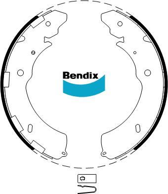 BENDIX BS5018 - Jeu de mâchoires de frein cwaw.fr