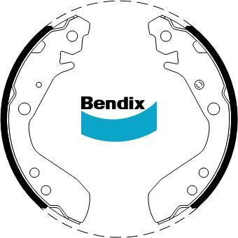 BENDIX BS5012 - Jeu de mâchoires de frein cwaw.fr