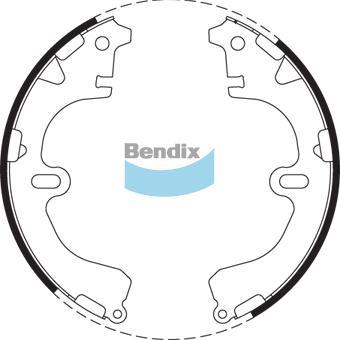 BENDIX BS1490 - Jeu de mâchoires de frein cwaw.fr