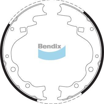 BENDIX BS1587 - Jeu de mâchoires de frein cwaw.fr