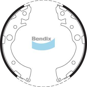 BENDIX BS1692 - Jeu de mâchoires de frein cwaw.fr