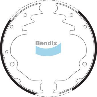 BENDIX BS1665 - Jeu de mâchoires de frein cwaw.fr