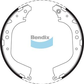 BENDIX BS1660 - Jeu de mâchoires de frein cwaw.fr