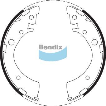 BENDIX BS1614 - Jeu de mâchoires de frein cwaw.fr