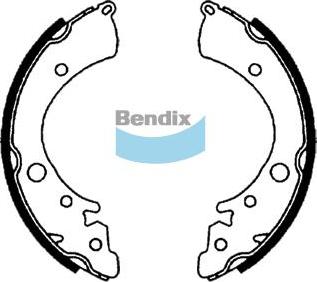 BENDIX BS1613 - Jeu de mâchoires de frein cwaw.fr