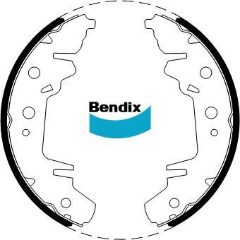 BENDIX BS1756 - Jeu de mâchoires de frein cwaw.fr