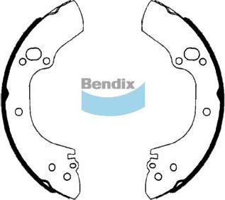 BENDIX BS1757 - Jeu de mâchoires de frein cwaw.fr