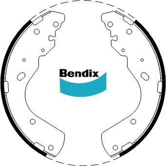 BENDIX BS1769 - Jeu de mâchoires de frein cwaw.fr