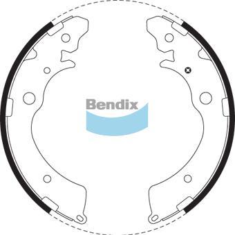 BENDIX BS1764 - Jeu de mâchoires de frein cwaw.fr