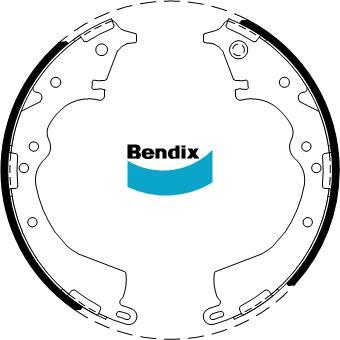 BENDIX BS1768 - Jeu de mâchoires de frein cwaw.fr