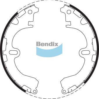 BENDIX BS1704 - Jeu de mâchoires de frein cwaw.fr