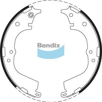 BENDIX BS1714 - Jeu de mâchoires de frein cwaw.fr