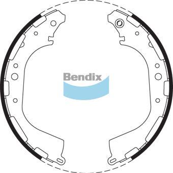 BENDIX BS1726 - Jeu de mâchoires de frein cwaw.fr