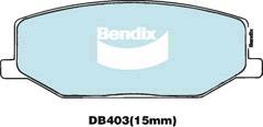 BENDIX DB403 GCT - Kit de plaquettes de frein, frein à disque cwaw.fr