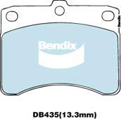 BENDIX DB435 MKT - Kit de plaquettes de frein, frein à disque cwaw.fr