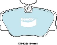 BENDIX DB425 EURO+ - Kit de plaquettes de frein, frein à disque cwaw.fr