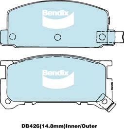 BENDIX DB426 GCT - Kit de plaquettes de frein, frein à disque cwaw.fr