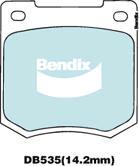 BENDIX DB535 GCT - Kit de plaquettes de frein, frein à disque cwaw.fr