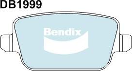 BENDIX DB1999 4WD - Kit de plaquettes de frein, frein à disque cwaw.fr