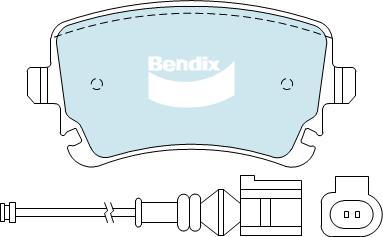 BENDIX DB1956 MKT - Kit de plaquettes de frein, frein à disque cwaw.fr