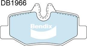 BENDIX DB1966 EURO+ - Kit de plaquettes de frein, frein à disque cwaw.fr