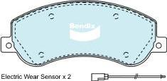 BENDIX DB1915 4WD - Kit de plaquettes de frein, frein à disque cwaw.fr