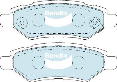 BENDIX DB1926 GCT - Kit de plaquettes de frein, frein à disque cwaw.fr