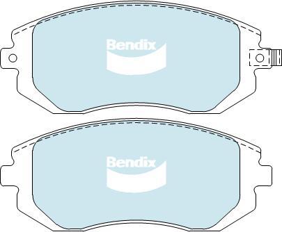 BENDIX DB1491 UP - Kit de plaquettes de frein, frein à disque cwaw.fr