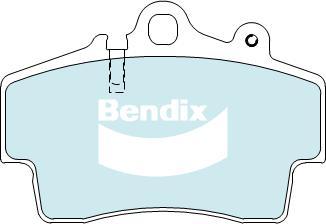 BENDIX DB1444 ULT - Kit de plaquettes de frein, frein à disque cwaw.fr