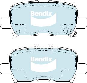 BENDIX DB1440 GCT - Kit de plaquettes de frein, frein à disque cwaw.fr