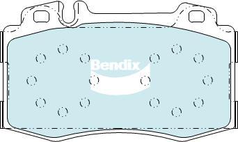 BENDIX DB1453 GCT - Kit de plaquettes de frein, frein à disque cwaw.fr