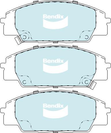 BENDIX DB1452 GCT - Kit de plaquettes de frein, frein à disque cwaw.fr