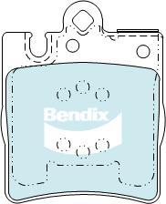 BENDIX DB1457 GCT - Kit de plaquettes de frein, frein à disque cwaw.fr