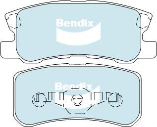 BENDIX DB1464 4WD - Kit de plaquettes de frein, frein à disque cwaw.fr