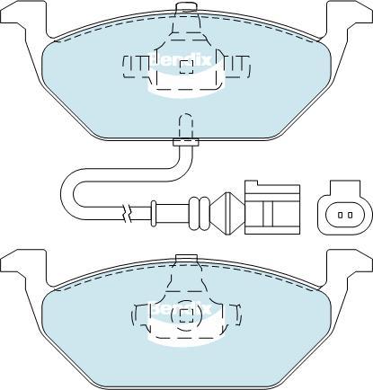 BENDIX DB1405 GCT - Kit de plaquettes de frein, frein à disque cwaw.fr