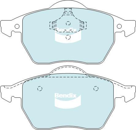 BENDIX DB1401 MKT - Kit de plaquettes de frein, frein à disque cwaw.fr