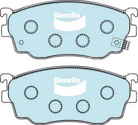 BENDIX DB1412 GCT - Kit de plaquettes de frein, frein à disque cwaw.fr