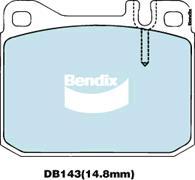 BENDIX DB143 GCT - Kit de plaquettes de frein, frein à disque cwaw.fr