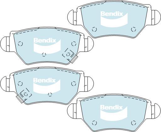 BENDIX DB1425 GCT - Kit de plaquettes de frein, frein à disque cwaw.fr