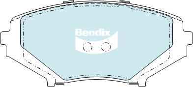 BENDIX DB1513 GCT - Kit de plaquettes de frein, frein à disque cwaw.fr